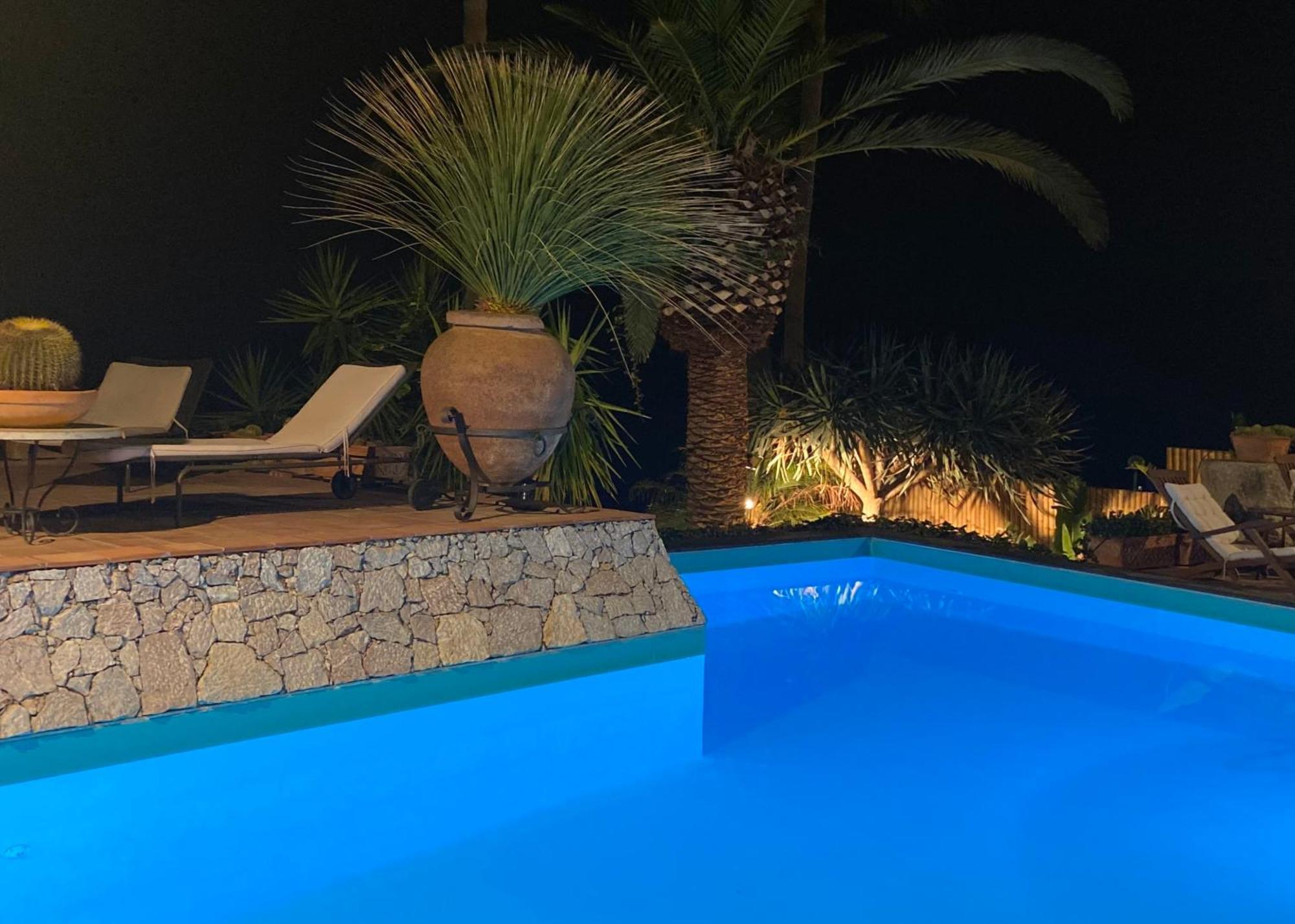 Villa Lou Taormina Private Villa With Panoramic Sea View Pool Exterior foto
