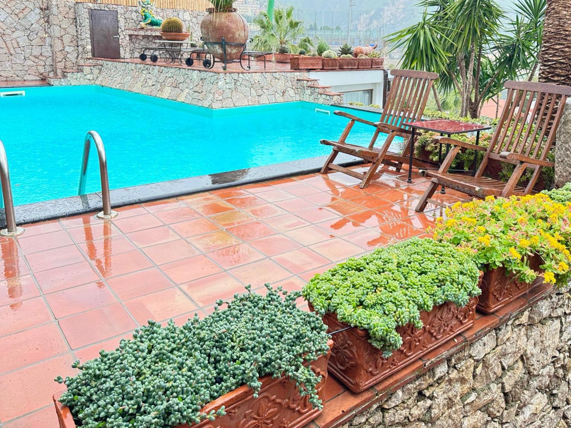 Villa Lou Taormina Private Villa With Panoramic Sea View Pool Exterior foto