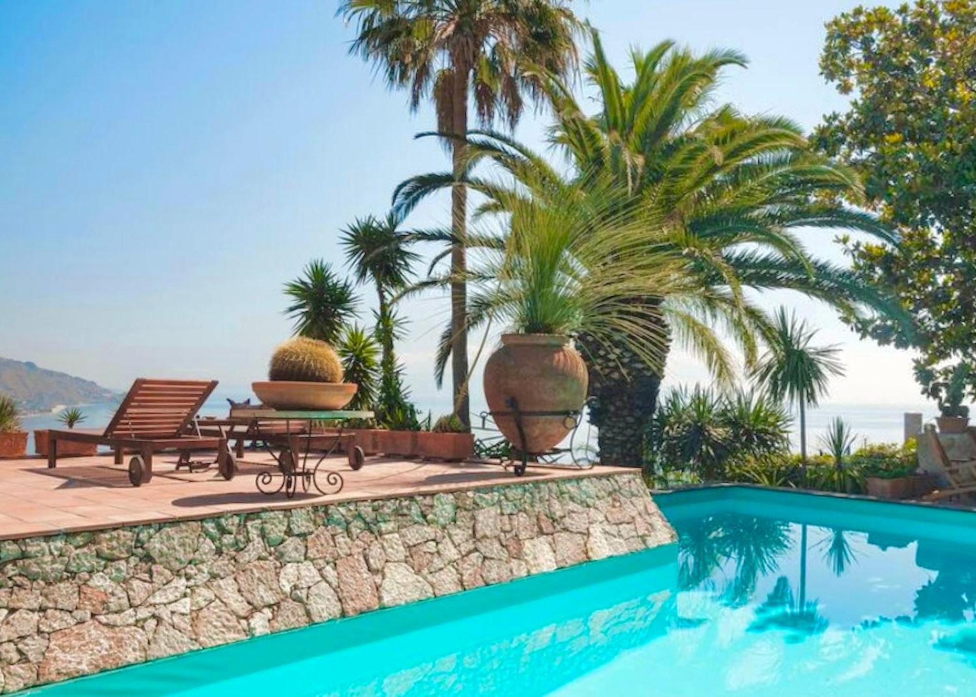 Villa Lou Taormina Private Villa With Panoramic Sea View Pool Exterior foto